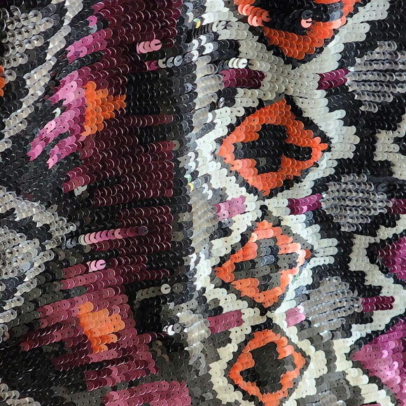 Parker Sequin Skirted Chiffon Mini Dress - Picture 7 of 8